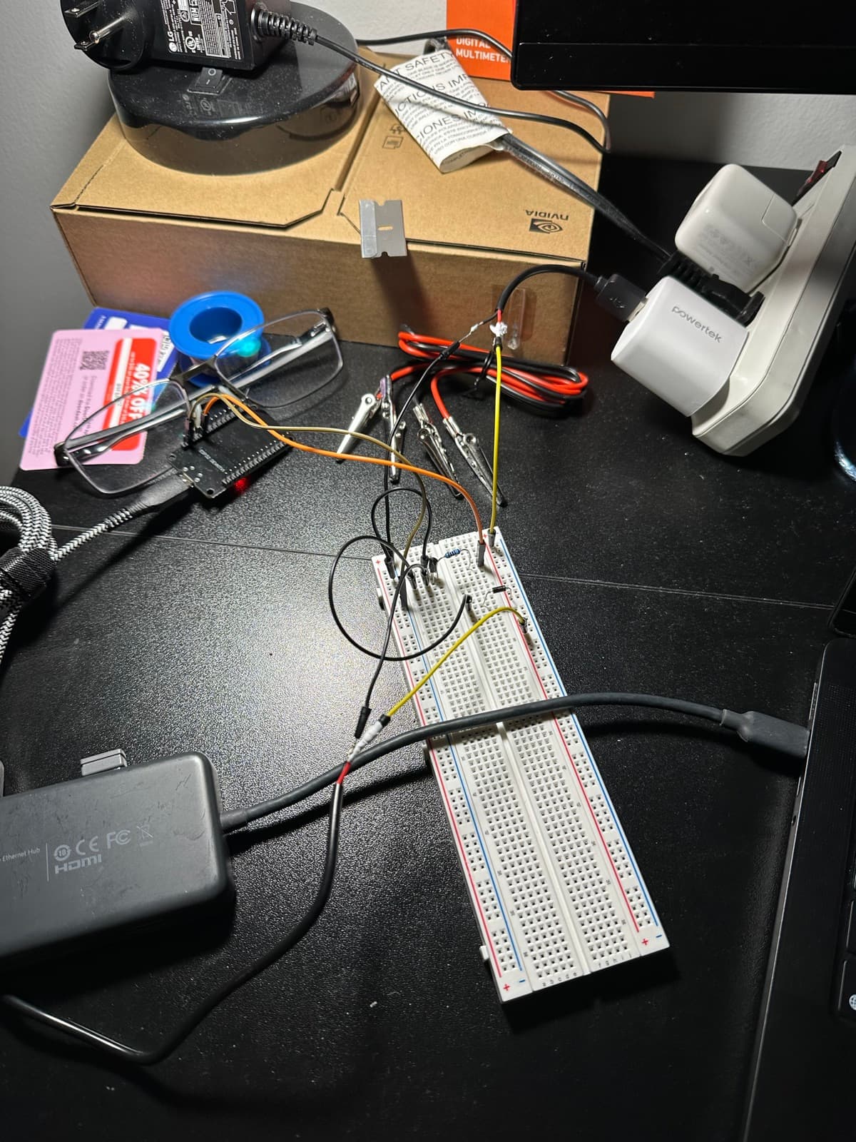 Build photo, May 6, 2026 — first automated watering night